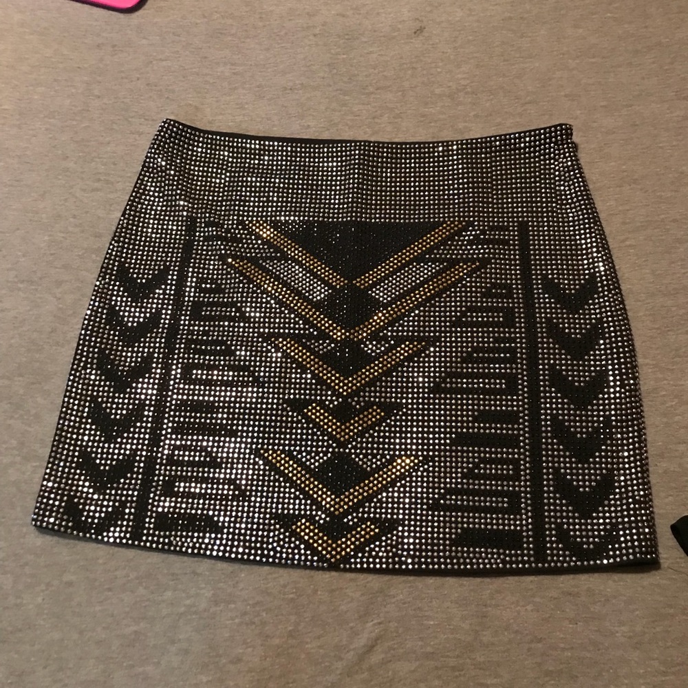 NWOT Beaded Mini Skirt